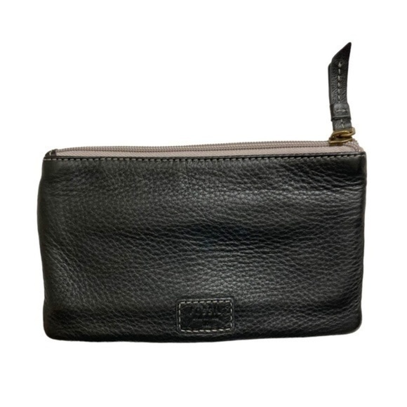 Fossil black gray creamy white colorblock clutch wallet - Picture 4 of 7